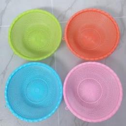 帶耳朵彩色洗米篩  洗米籃  洗菜籃  1元店2元店貨源批發